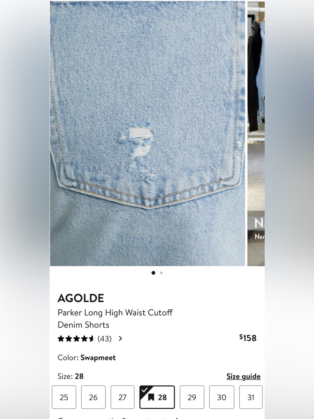 Agolde Parker Long High Waist Cutoff
Denim - Picture 5 of 5